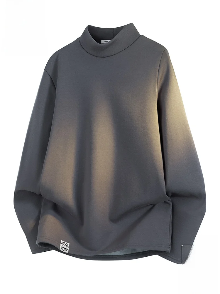 

PaulFrank f High Collar Long Sve Base irt Men's Autumn Winter Warmth Inner Wear T-irt Top Casual Sle Stand Fit