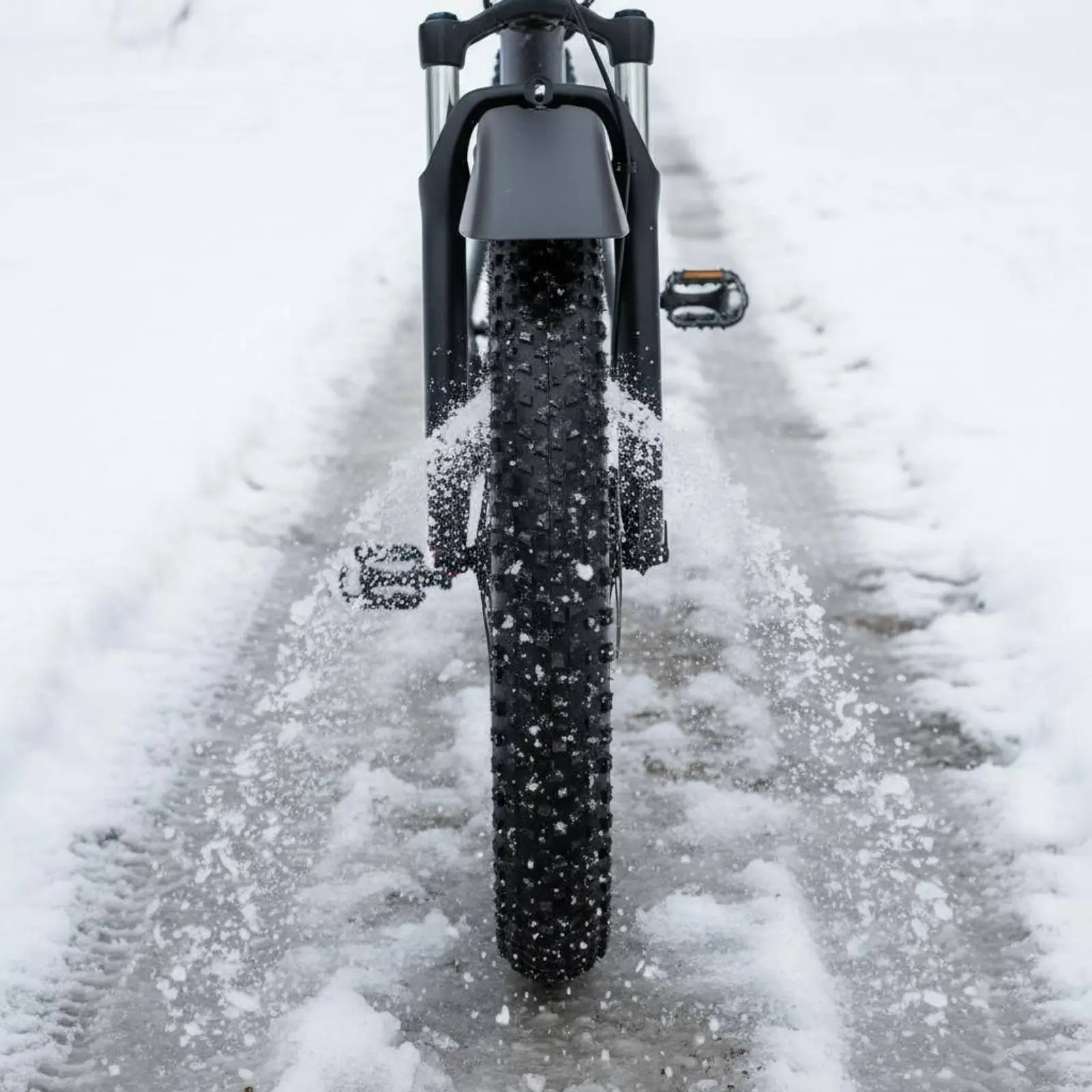 Winter Bike Guard Long-Lasting Wide Tire Guard Set Mud Guard Shock Resistant - view 4