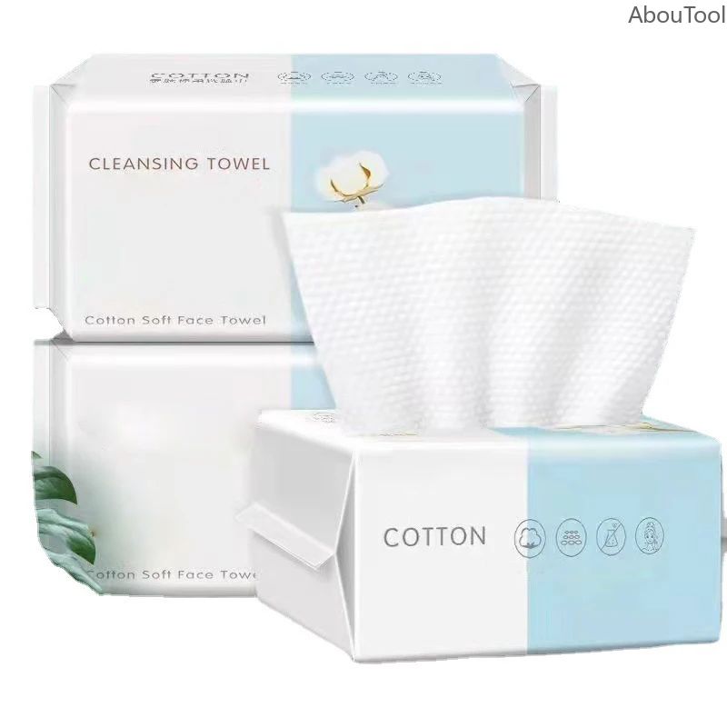 100PCS Disposable Towel Travel Cleansing Cloth Homeuse Mop Wet And Dry Towels Pearl Cotton Nonwoven Hand Towel Muilt Use Towels