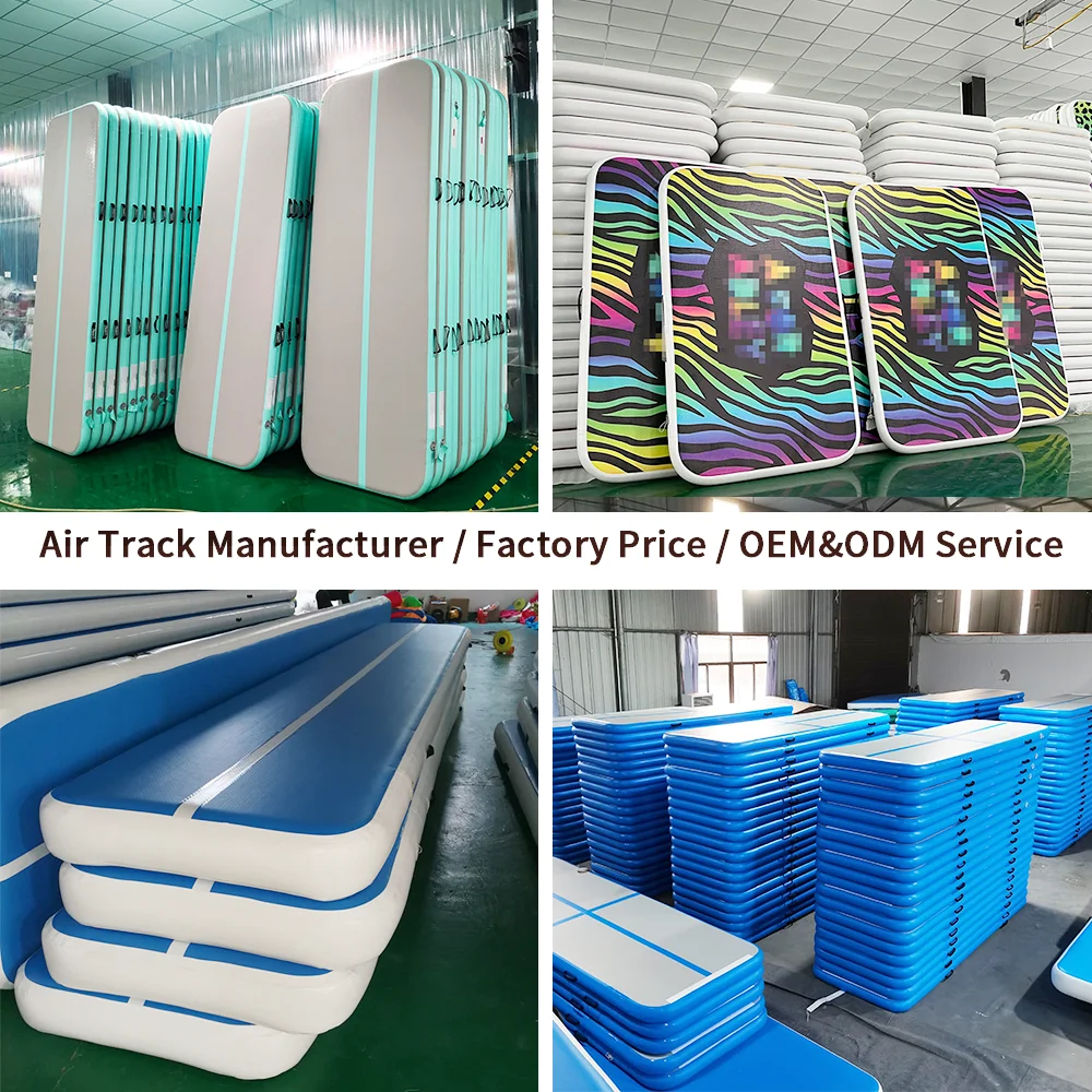 

Mint Green Inflatable Gymnastics & Yoga Track Mattress Air Training Air Track Mat for Exercise Air Training Mats