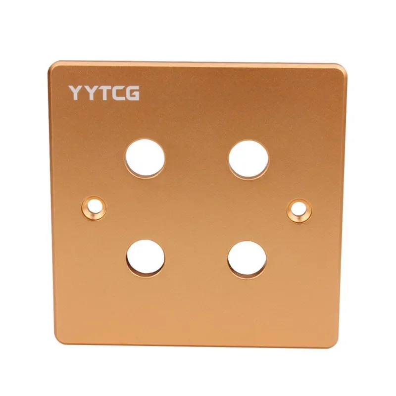 2 4 Digits Audio Panel Conector For Binding Post RCA Plug Jack Socket Female Terminal Speaker Wall Plate Silver Gold 86x86mm