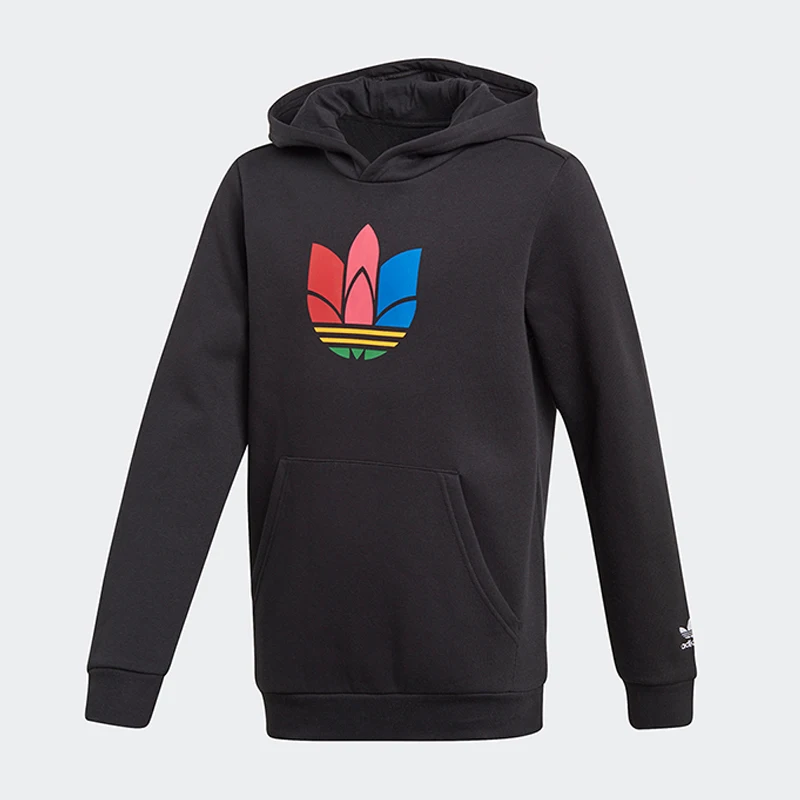 

Детская повседневная спортивная толстовка с капюшоном Adidas Originals Trefoil GD2702