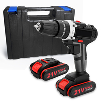 EU 21V Multifunctional Impact Electric Cordless Drill High-power Battery Wireless Rechargeable Hand Drills Brush Motor Home