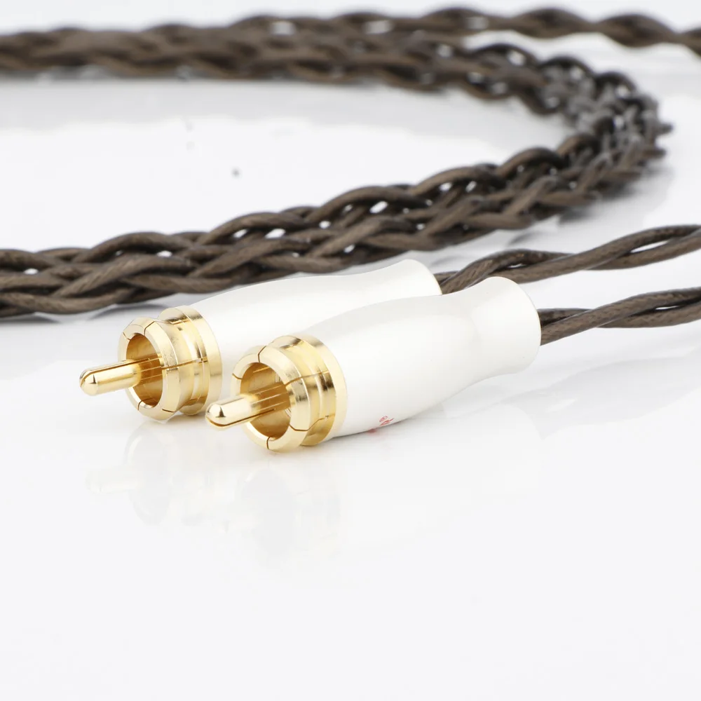 X441 Hifi Odin посеребренный аудио RCA соединительный кабель с 1 RCA на 2 RCA позолоченный разъем