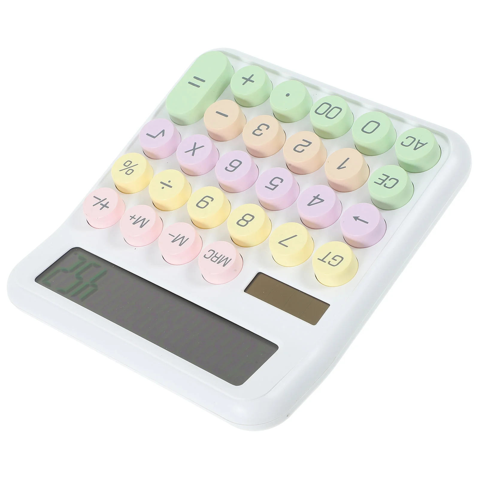 

Calculator Calculators Desktop Electronic Pocket for School White Big Button Students