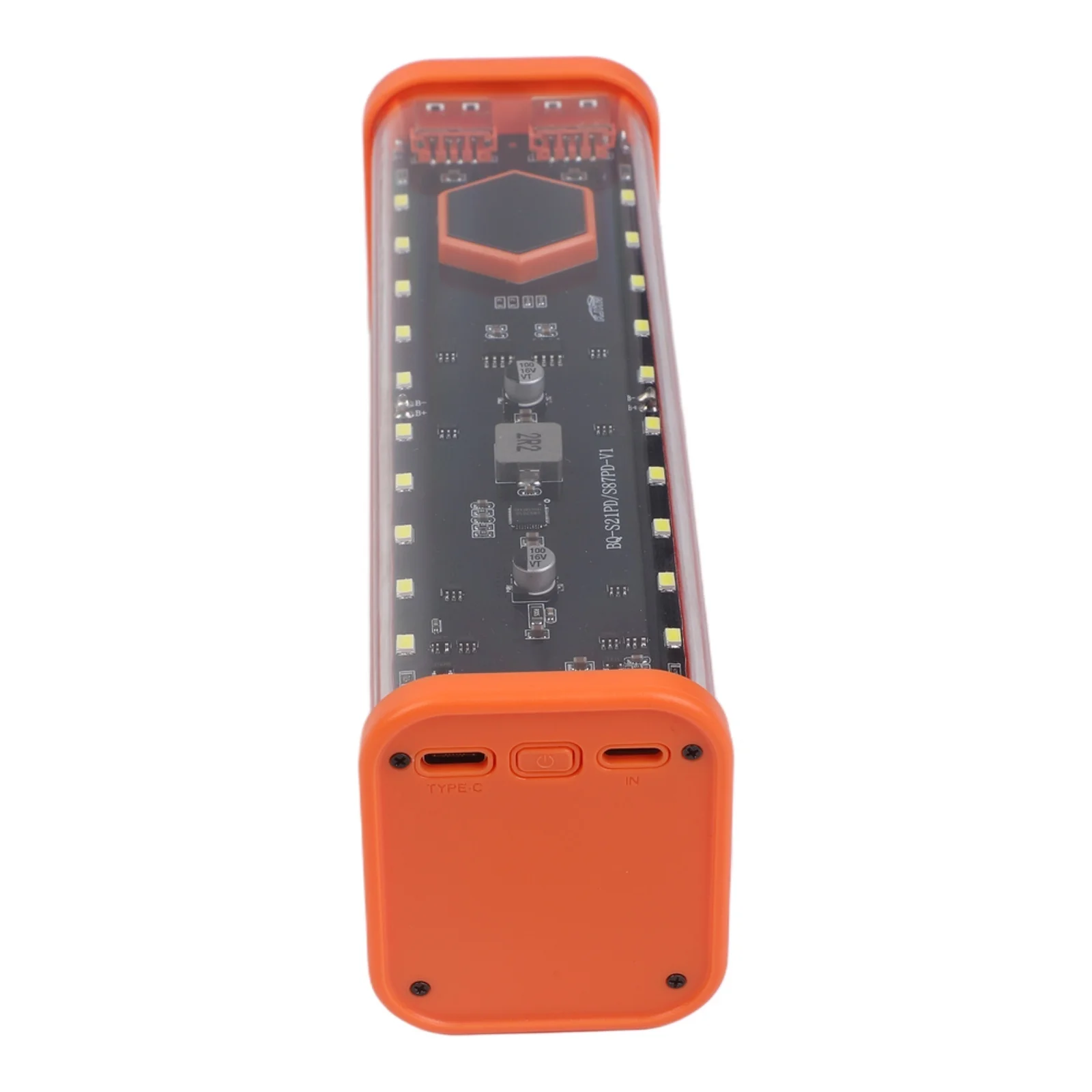 21700 Battery for Power Bank Case with Dual Output Ports and Input Designed for 8 Flat Lithium Batteries 21700