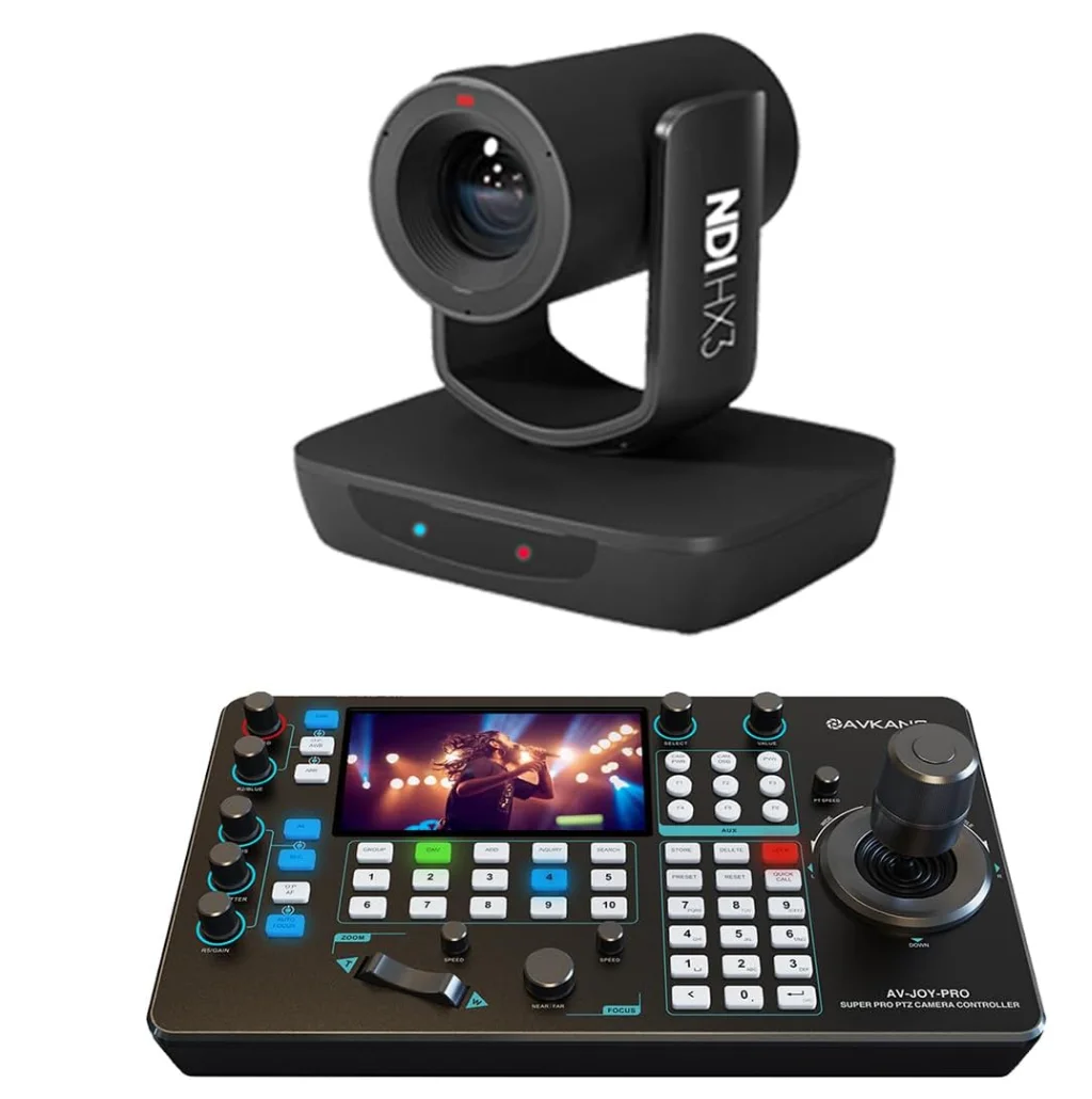 

Комплекты камер AVKANS PTZ, 1 шт. камера LV20N AI с автоматическим отслеживанием 20X NDI и 1 шт. Super PTZ-джойстик для поклонения L