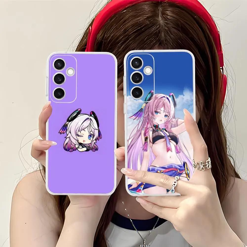 Game GI Citlali Clear Mobile Phone Case for Samsung Galaxy S25 S24 S23 S22 S21Plus FE Ultra Colorful Cover