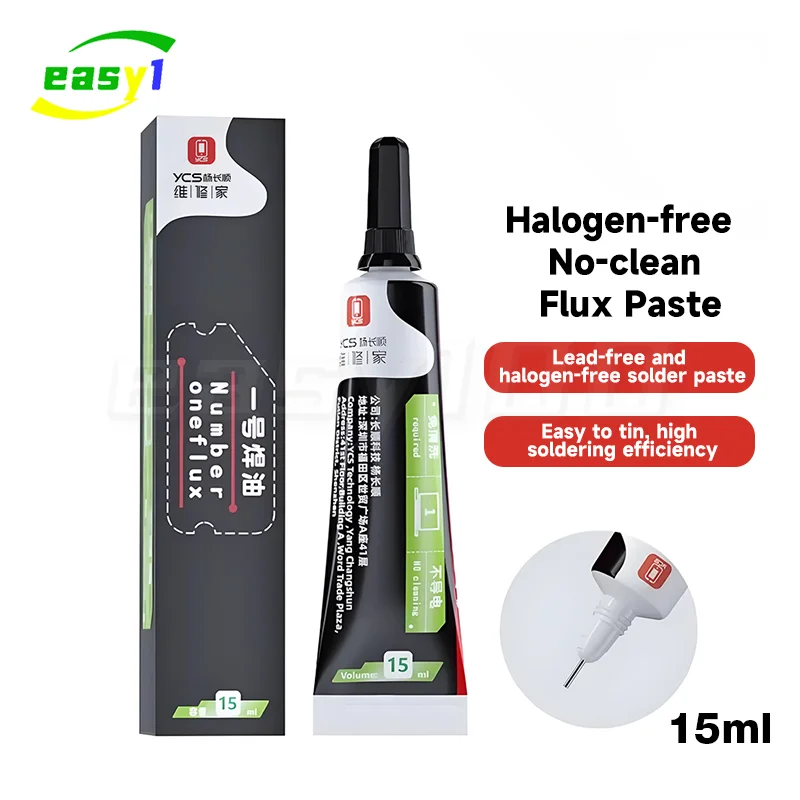 

YCS NO.1 15 мл флюсовое паяльное масло, не требующее очистки, безгалогеновая паста для разборки мобильного телефона, сварочные инструменты, инструмент для ремонта печатной платы MOBO IC