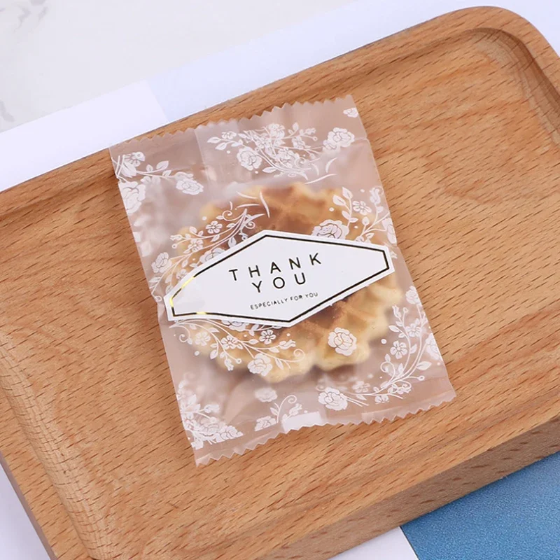 110pcs/pack Funny Golden Color With Polygon Cake Packaging Sealing Label Baking DIY Work Gift For Invitation