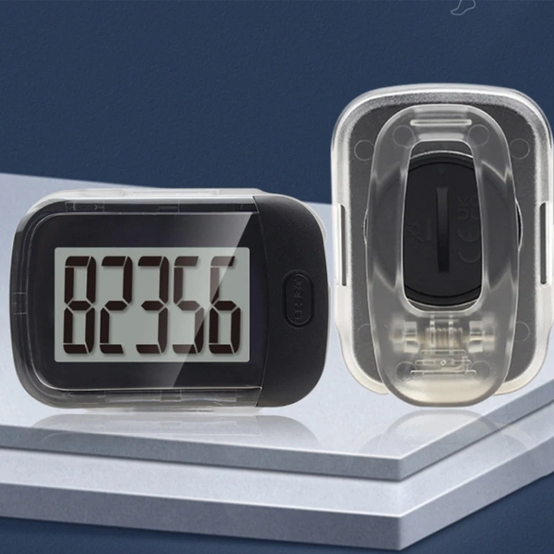 Simple 3D Step Counter Pedometer Suitable for Accurate Walking & Fitness Tracking Everyday Use With Large Display Screen