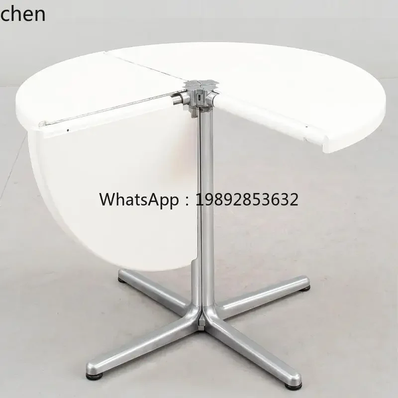 folding dining table household PLANO semicircular corner table photography negotiation coffee