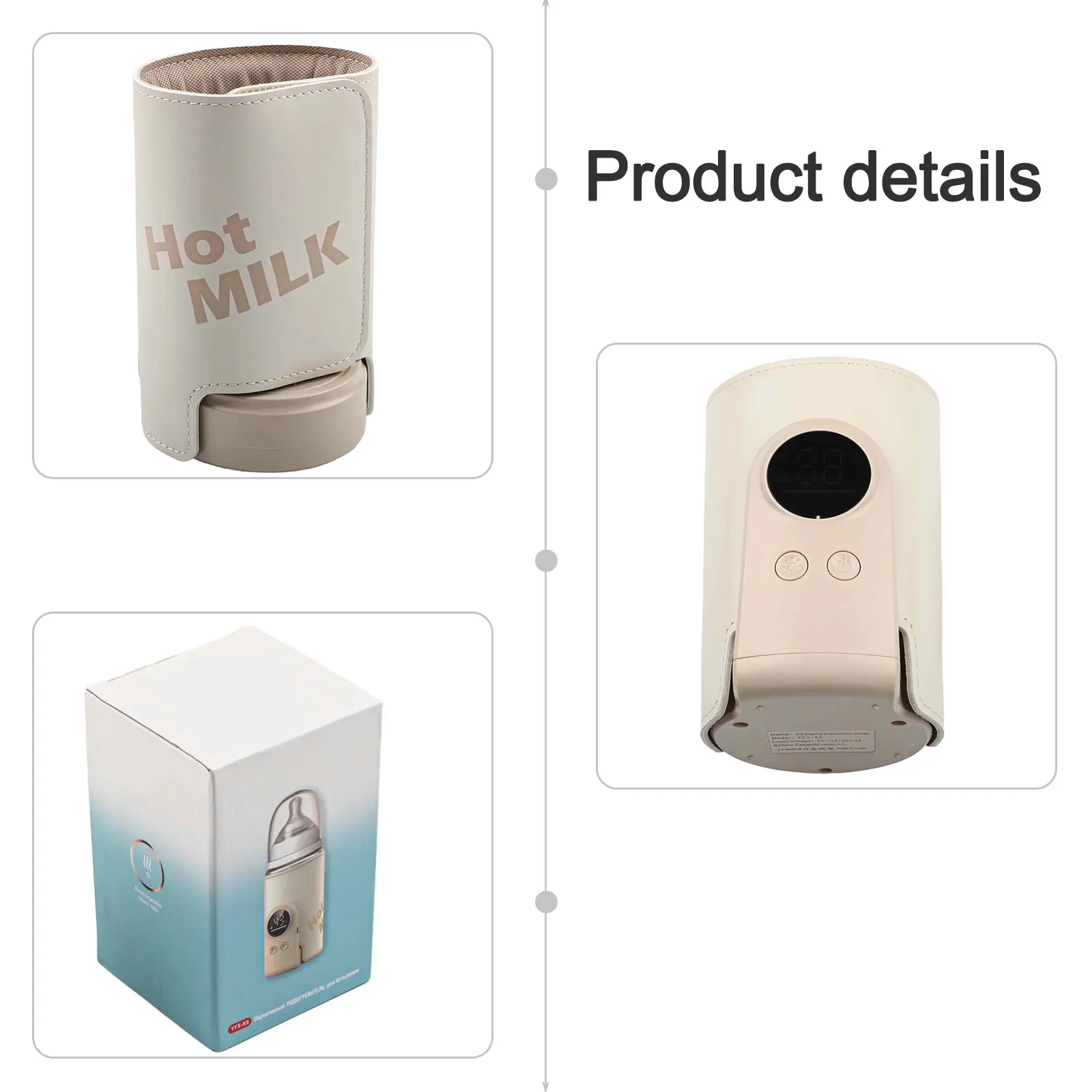 Adjustable Temperature Baby Bottle Warmer Outdoor Activities User-Friendly Operation Waterproof Fabric For Travel