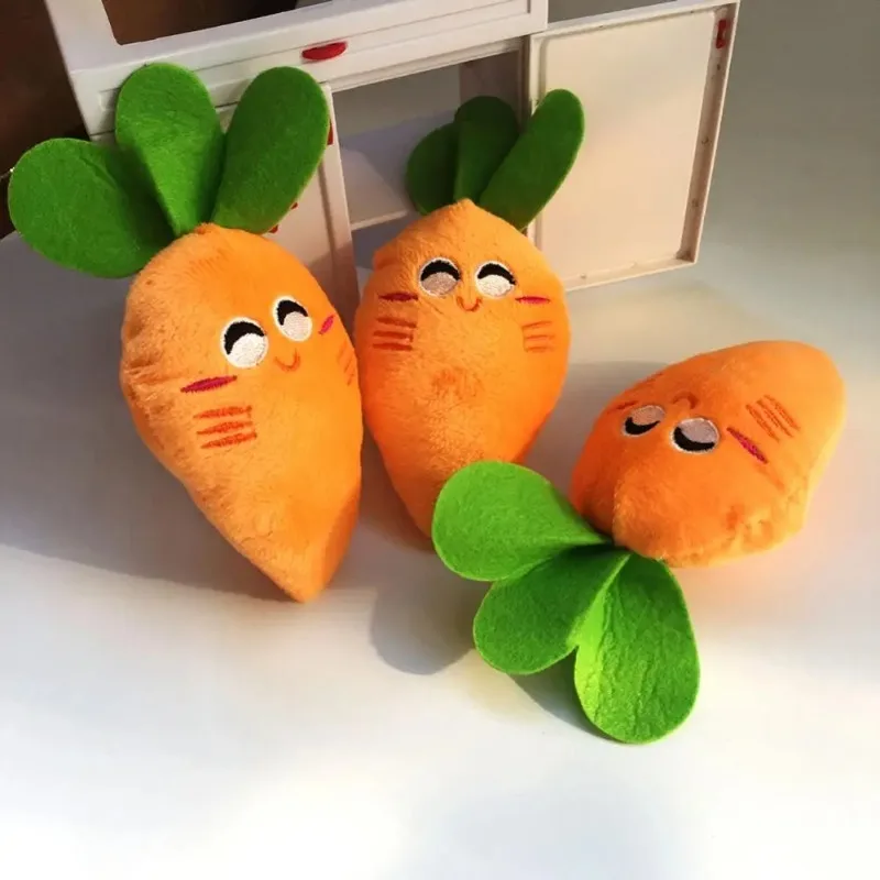 Smile Carrot Cartoon Plant Plush toy Cute Simulation Vegetable Carrot Pillow Dolls Stuffed Soft Toys for Children Gift