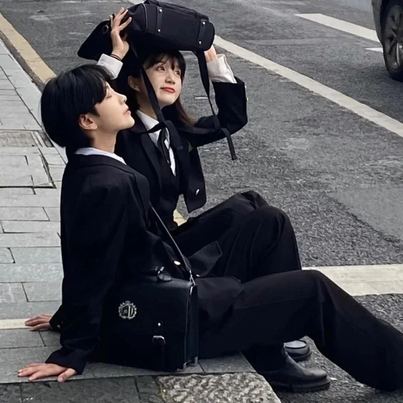 

111, www JK, корейский комплект, школьная форма, британская академия, осенне-зимняя одежда на один предмет, брюки