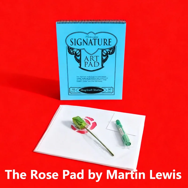 The Rose Pad by Martin Lewis  Magic Trick Mentalism Illusion Prop Stage  Complete Set Kit for Professional