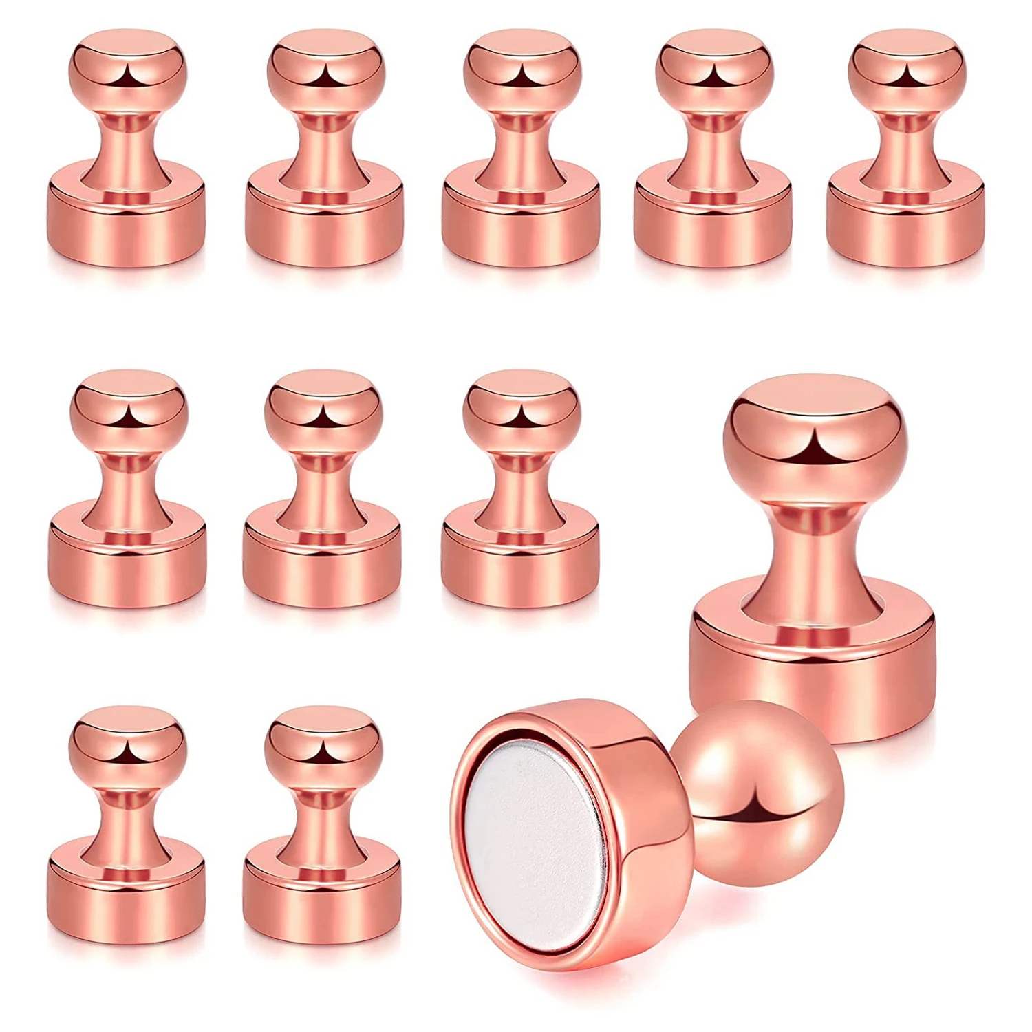 3/5/10/12pcs Super Strong Magnetic Push Pins Neodymium Magnet Refrigerator Kitchen Whiteboard Durable Magnetic Thumb Tacks Sucke