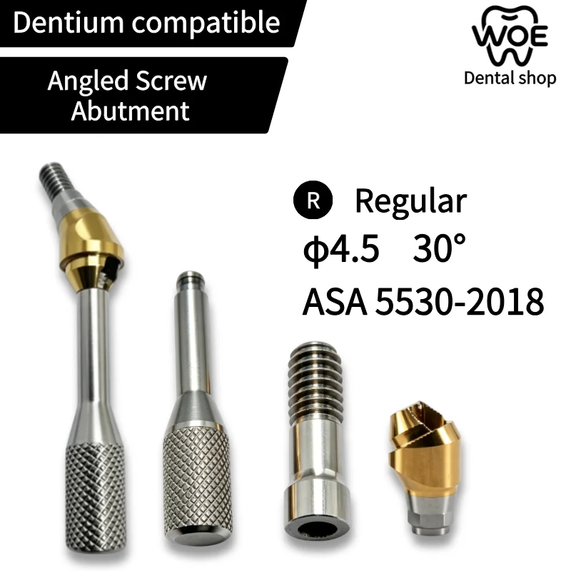 For Dentium SuperLine 15°/30° Multi Unit Angled Abutment CAD/CAM Custom Ti Base for Dental Lab OEM ODM Dental Fittings