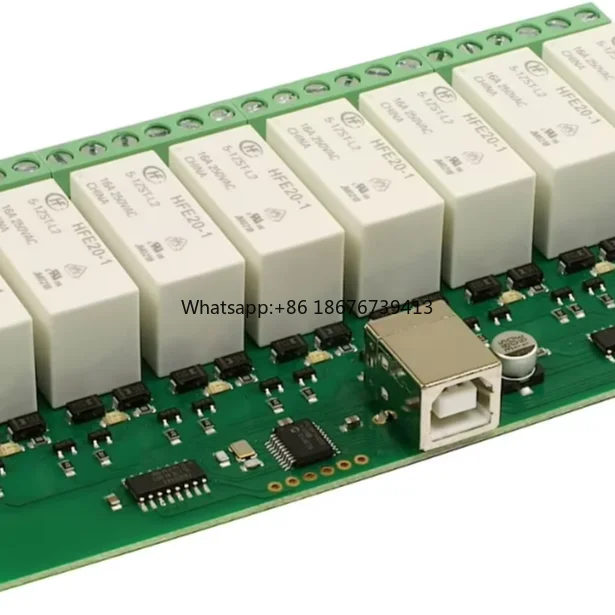 USB-RLY16L - 8 X 16A Latching Relay Module Development Board