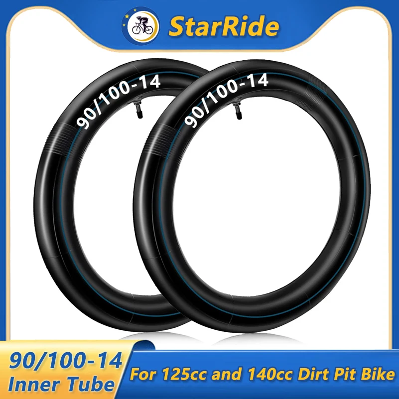 

3.00-14 Dirt Bike Inner Tubes - 90/100-14" Heavy Duty Rear Inner Tube, Compatible with 125cc and 140cc Dirt Pit Bike