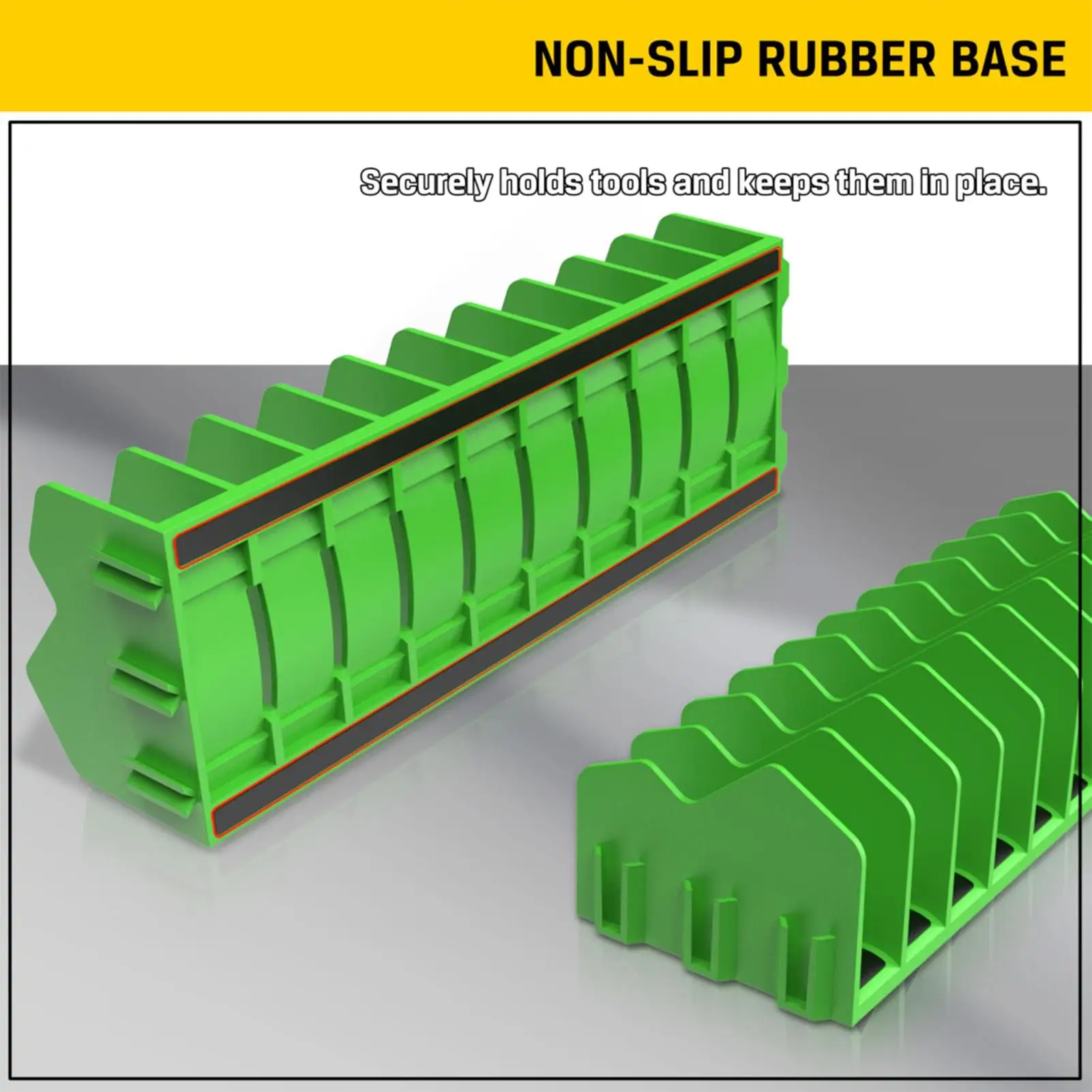 Plier Organizer Rack 10-Slot Tool Organizer with Non-Slip Rubber Base Tool Drawer Toolbox Storage Workshop Accessories