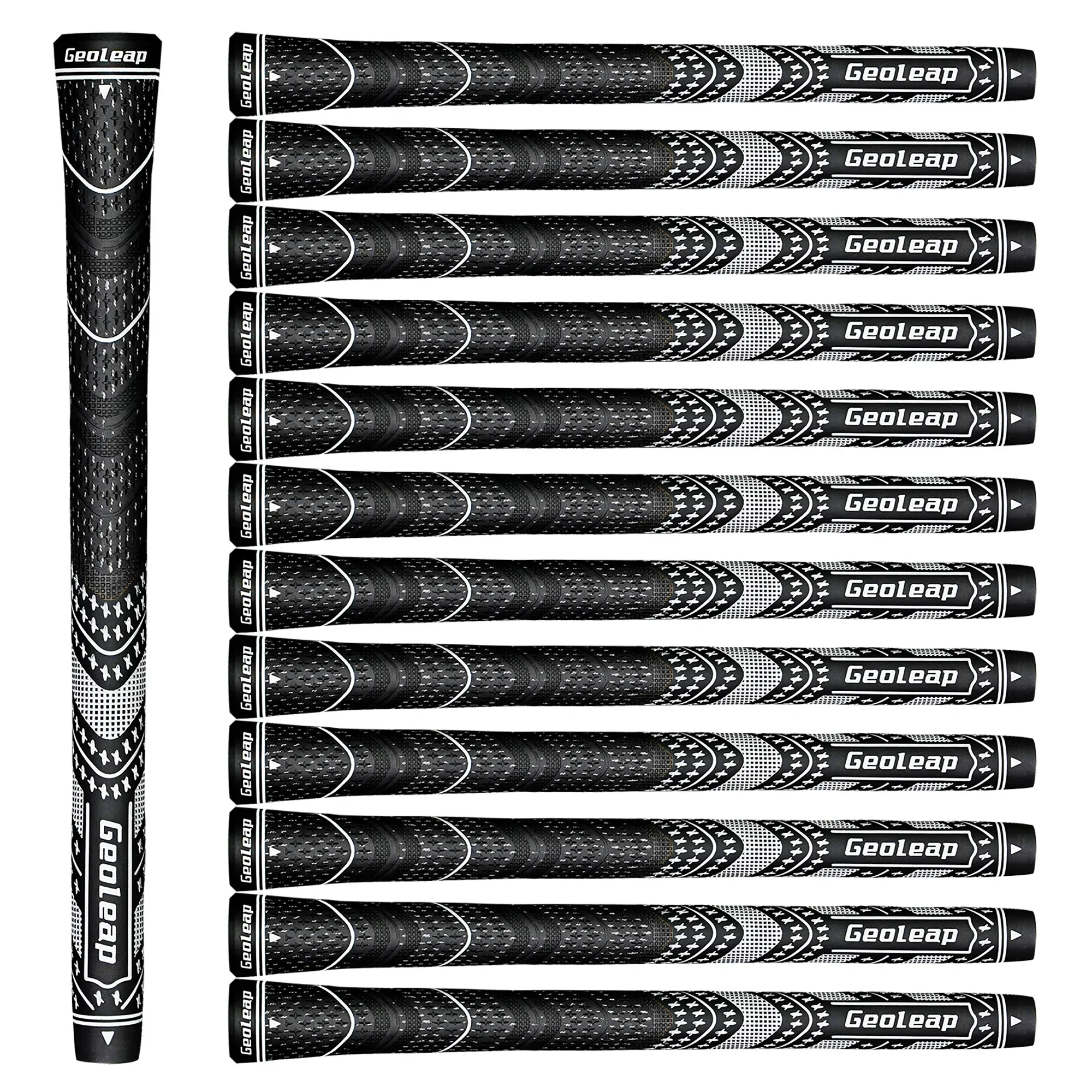 13 unids/lote Geoleap Golf Club Grip para hombres y mujeres, medio algodón Yard y empuñaduras de Golf de goma, empuñaduras universales de hierro y