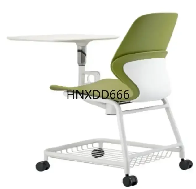 

plastic school meeting chair with writing tablet
