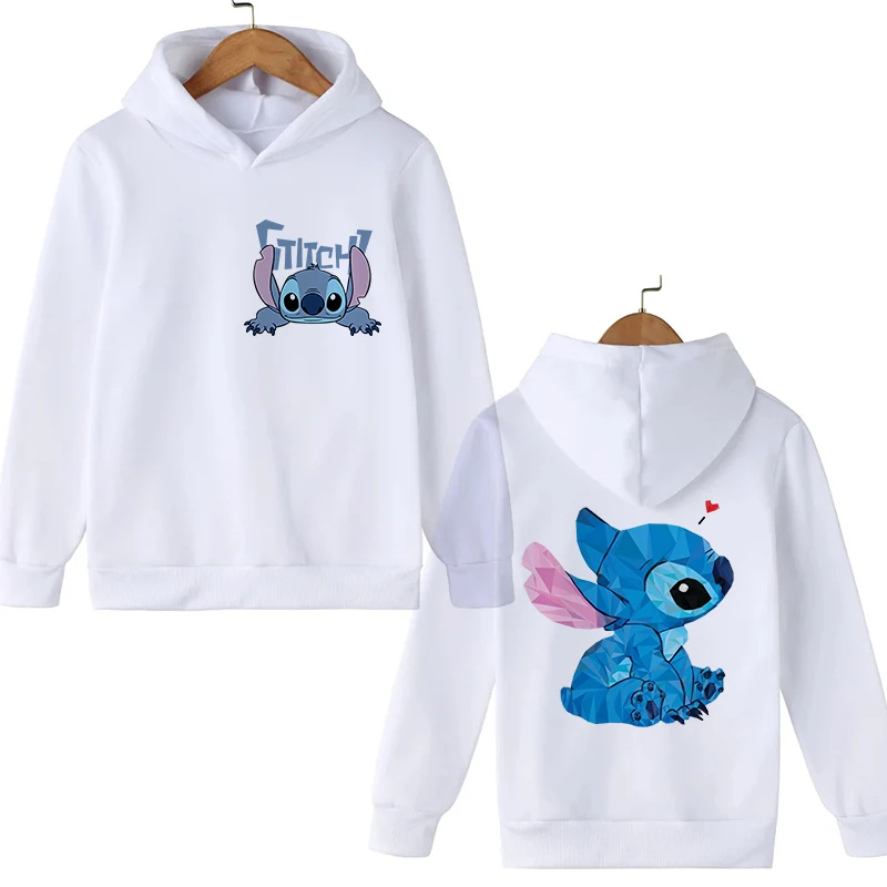 Tişörtü yeni dikiş Hoodie çocuk karikatür giysi çocuk kız erkek Lilo ve dikiş kazak Manga Hoody bebek rahat üst