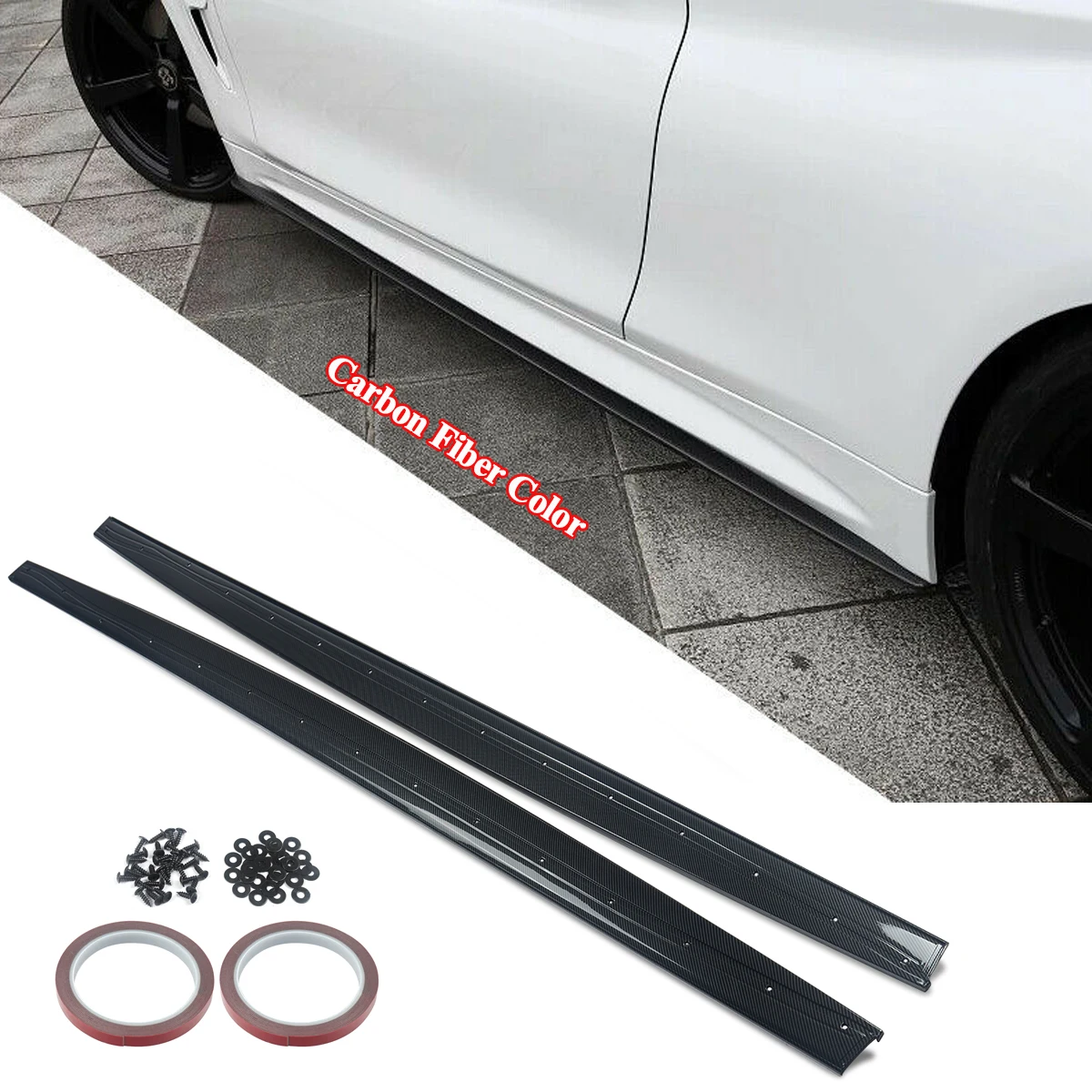 Side Skirts For BMW 4 Series F32 F36 F33 M Sport Extension Lip 420i 428i 430i 435i 440i M4 2014 2015 2016 2017 2018 2019 2020
