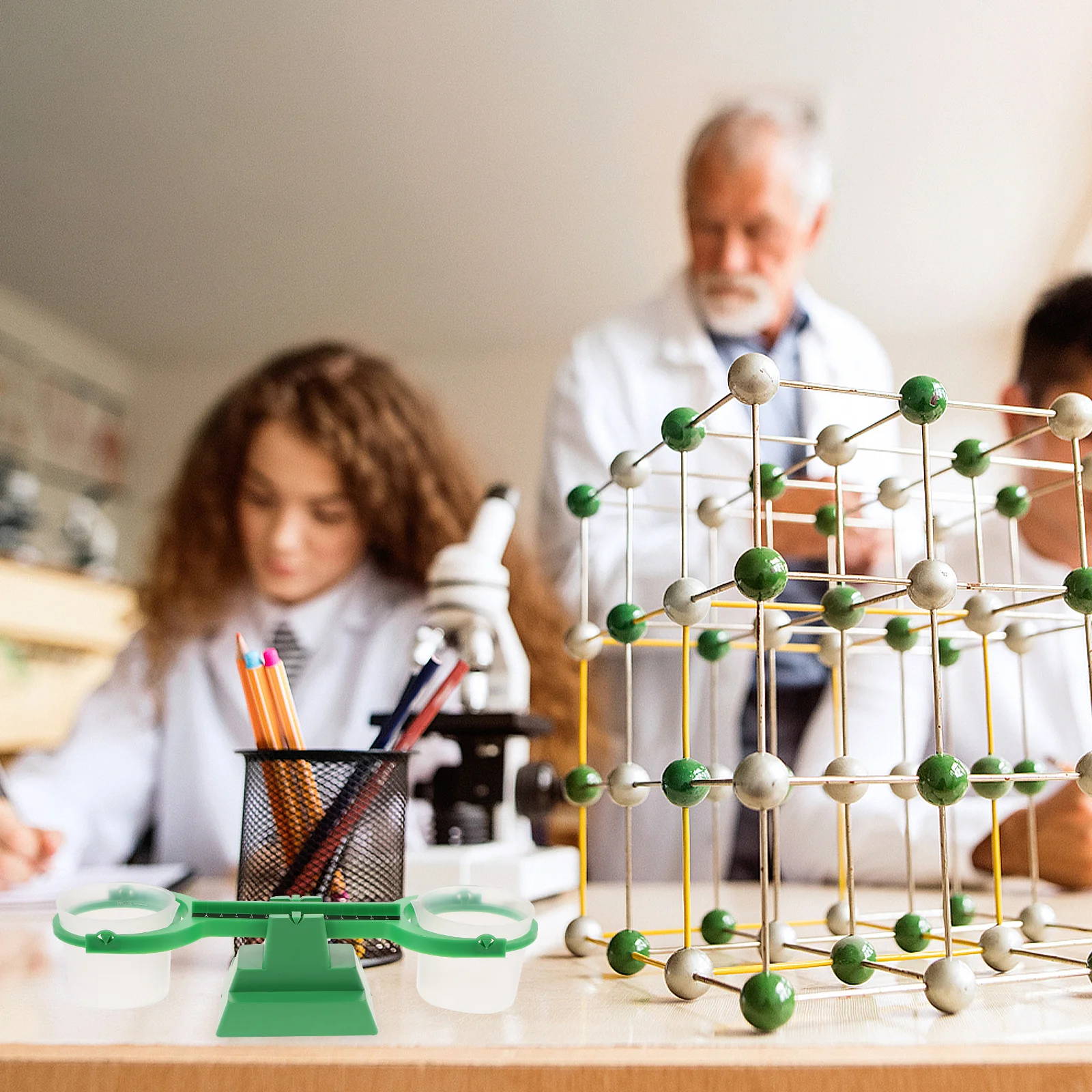 مقياس ميزان الرياضيات مقياس الوزن البلاستيكي التعليمي 200 مللي 1 جرام قياس تجربة علمية لعبة مساعدة تعليمية للأطفال