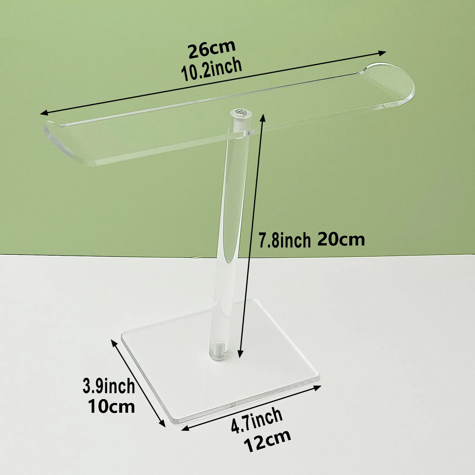 Acrylic Headband Holder for Girls, Hair Accessories Organizer, Clear Stand for Ties, Display Stand