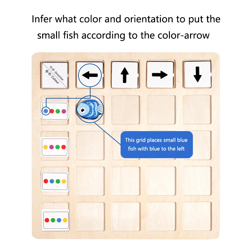 モンテッソーリ教育木製テーブルゲーム（子供向け）；早期学習カラーバトルおもちゃ；幼児への理想的な贈り物。