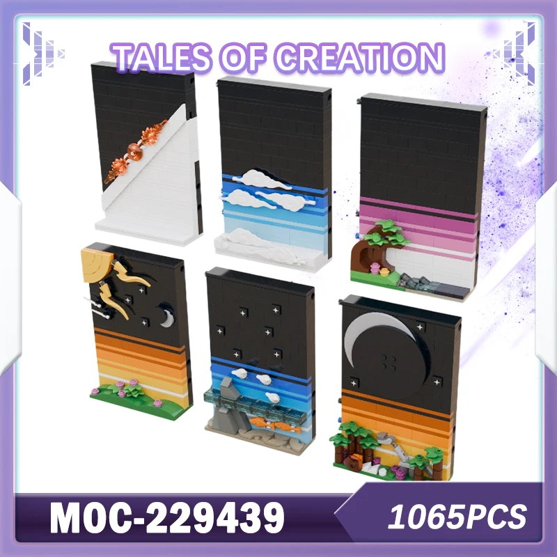 

1065 MOC-229439 Сказки творчества, строительный блок, модель, набор кирпичей, креативные изысканные рождественские подарки, снятие стресса, украшение для рабочего стола