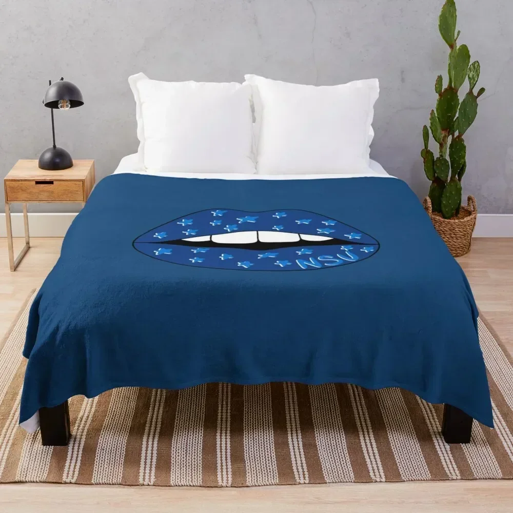 

Nova Southeastern University Lips Throw Blanket Stain Resistant Cozy Warm Blanket
