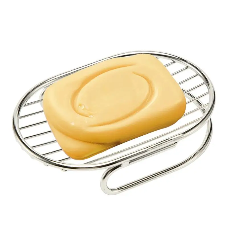 Bathroom Soap Holder Rust-proof No Drilling Soap Sponge Tray stand 304 Stainless Steel Soap Dishes for household Accessories