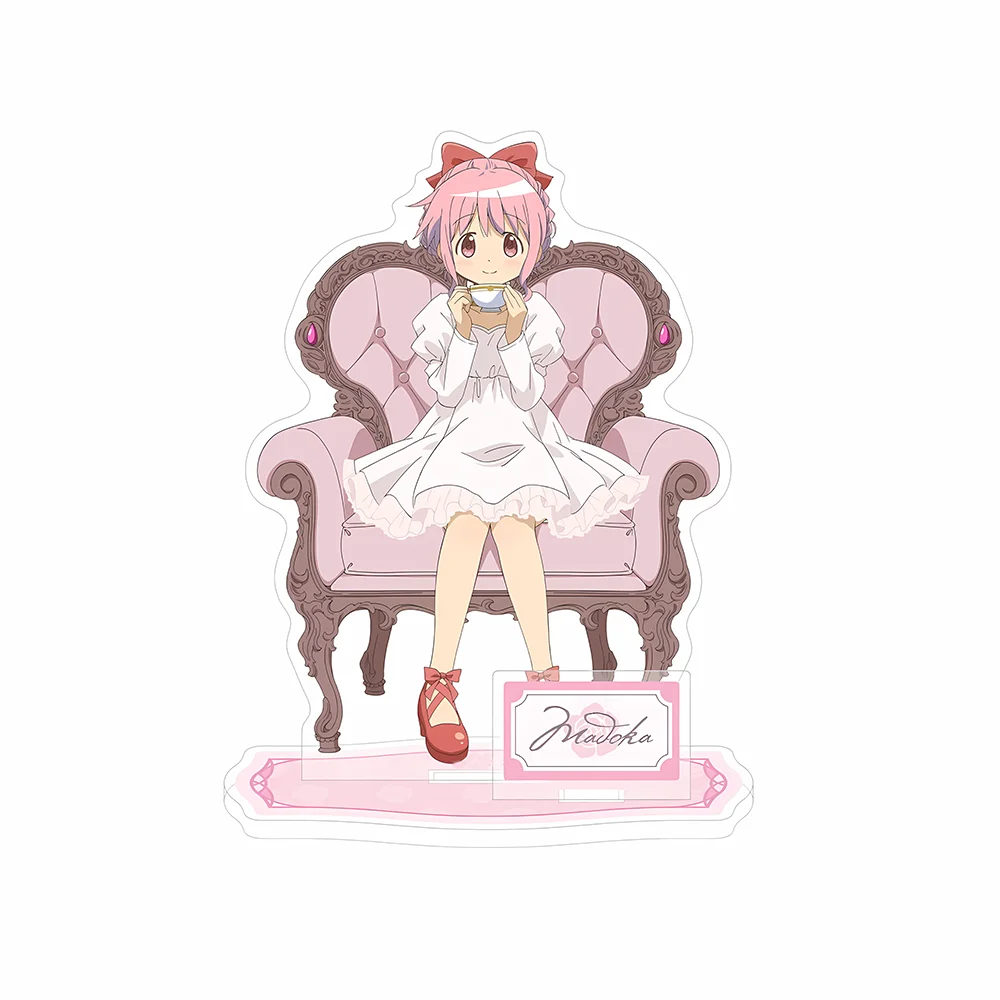 Anime Puella Magi Madoka Magica Acrylic Standee Keychain Homura Akemi Desktop Decor Kawaii Collectible Fans Gift
