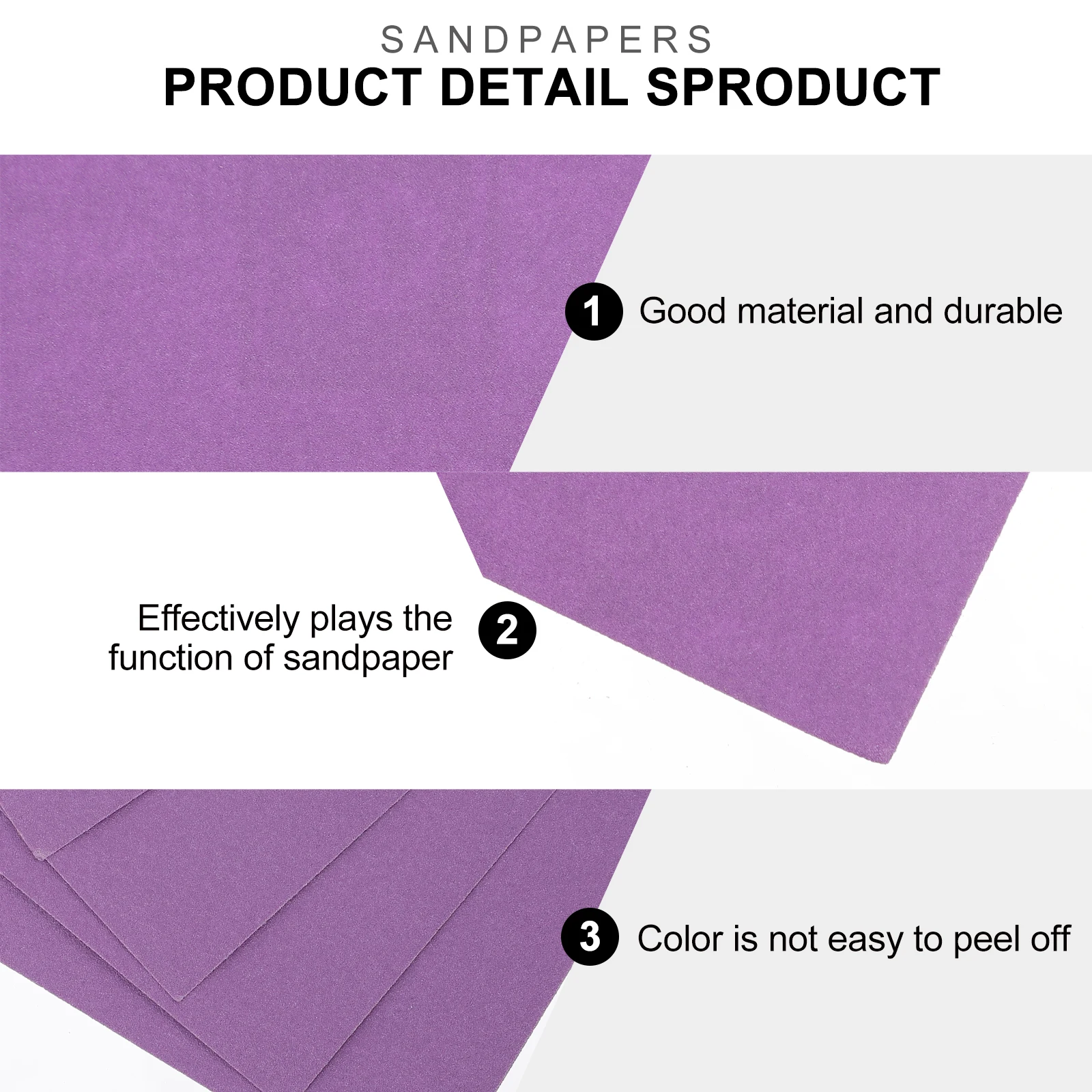 

12pcs Water S paper Metal Furniture Grinding Square Polishing Emery Tool Waterproof Long Lasting