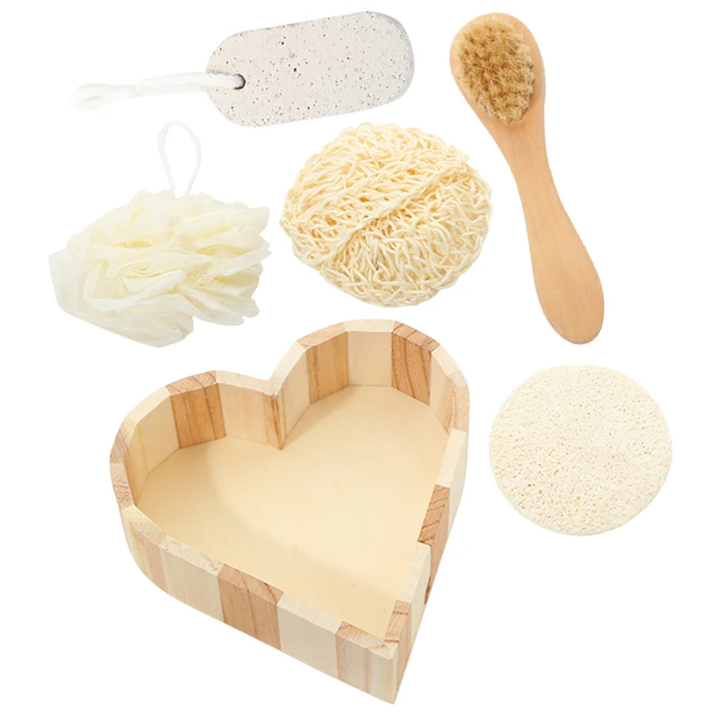 

Bath Set Body Scrubber Shower Brush Foot File Cleaning Kit Bathing Accessories Skin Care Tools Body Cleaning Tool Foot