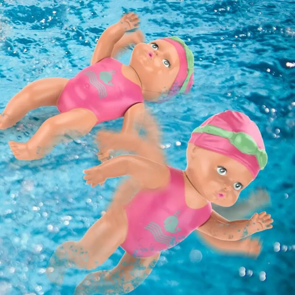 

6 Inch Swimming Doll Windup Freestyle Simulation Clockwork Swim Toy Backstroke Water Playing Baby Bath Toys for Children