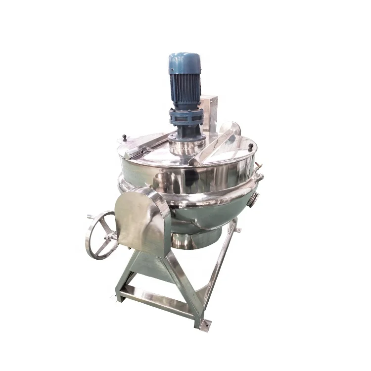 Industrial Vacuum Jacketed Kettle/Steam Cooker/Jacketed Pot With Agitation Corn Sirup Sugar Syrup Mixing Kettle Cooking Kettle