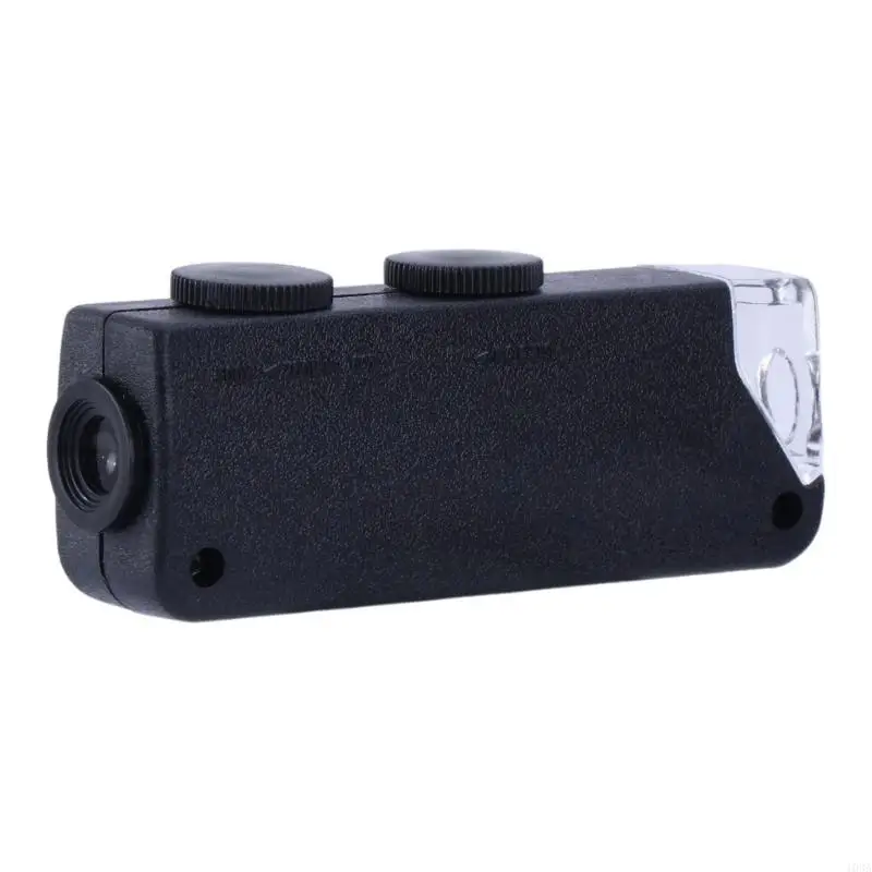 103A Mini Handheld 60x-100x Pocket Microscope Magnifer Loupe