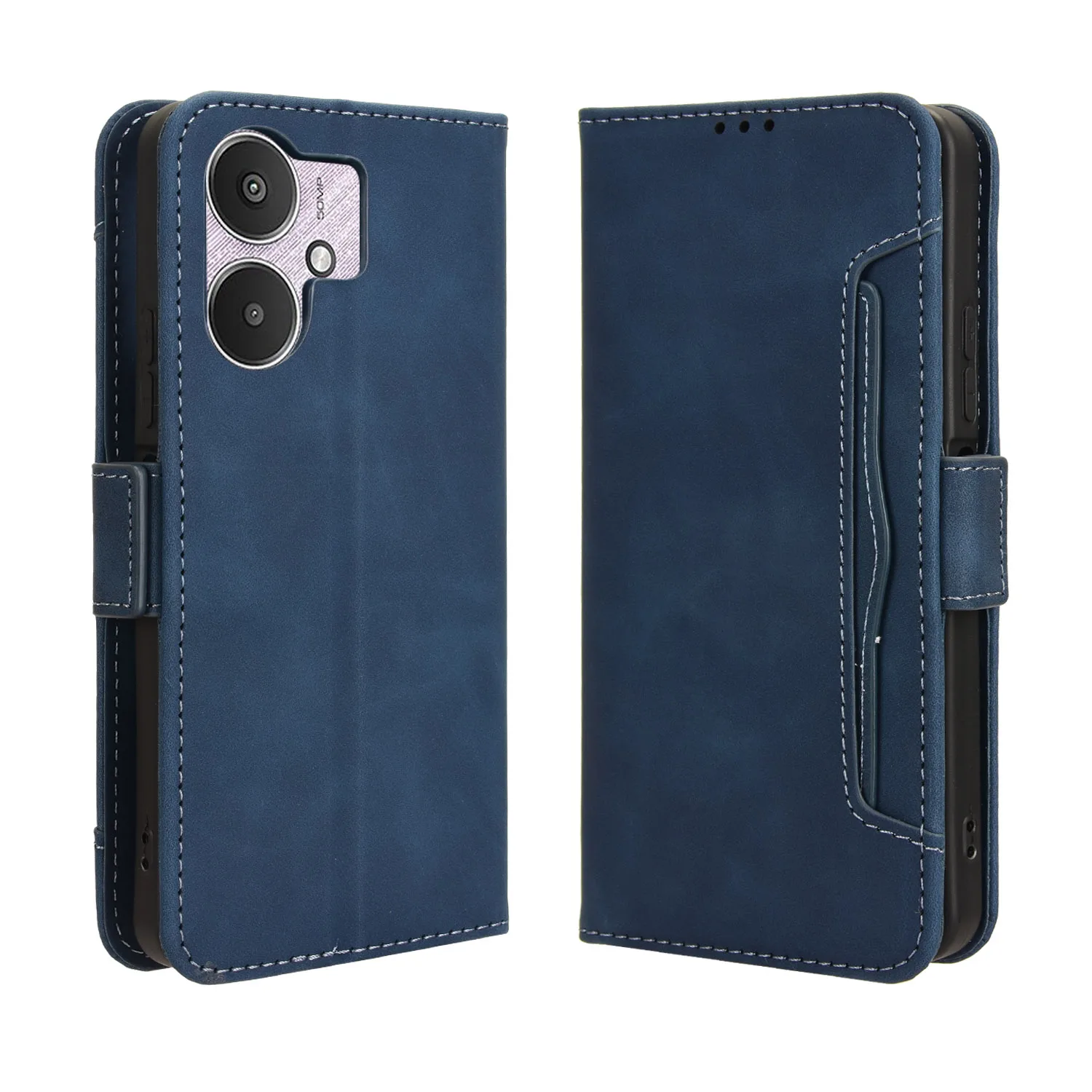 

Flip Leather Cover For Xiaomi Redmi 13C 5G 23124RN87G 6.74" Separate Type Magnetic Button Many Card Slot Wallet Shockproof Case