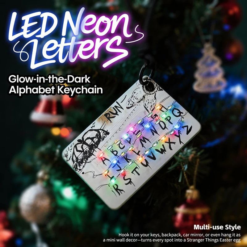 

Светящийся брелок-подвеска с 26 буквами для сумок и автомобилей, сувенир для фанатов кино, праздничное украшение, подарок, игрушка и аксессуар для хобби