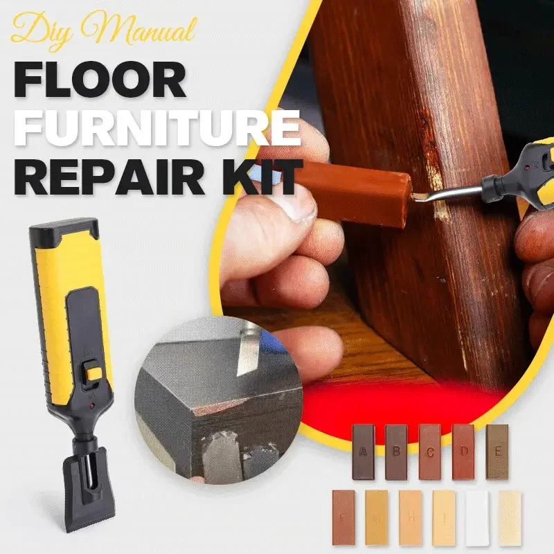 

Laminate Floor Repair Kit Furniture Scratch Fix Wax System Mending Tool Floor Worktop Sturdy Casing Chips Scratches Mending Tool