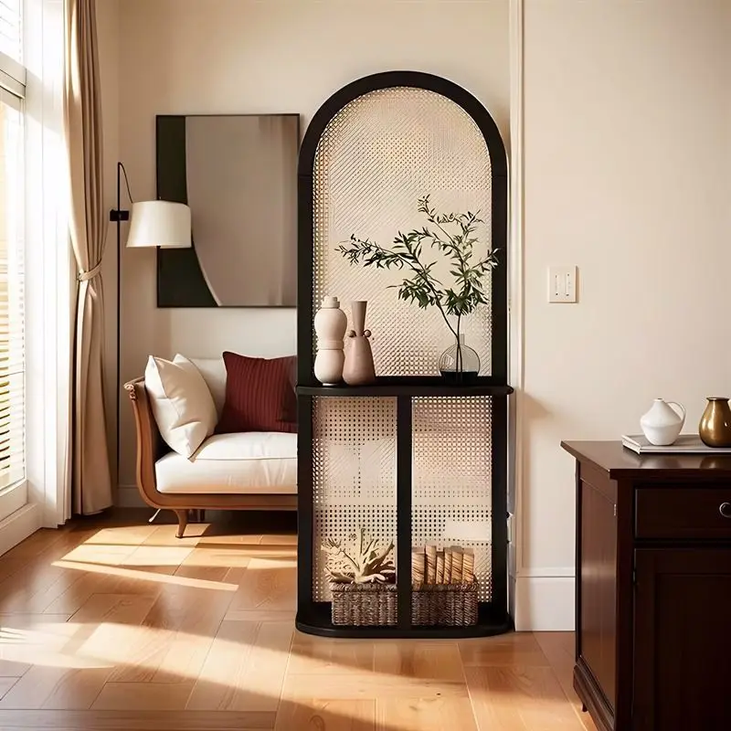 

Индивидуально. Винтажные экраны из ротанга для гостиной, прихожей, передпокой, передвижной экран из массива дерева, для хранения ветра Fl