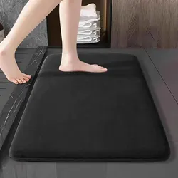 60X90CM Super Absorbent Floor Bathroom Antislip Velvet Door Mat Dries Quickly Soft Washable Machine Wash Home Decoration 2025