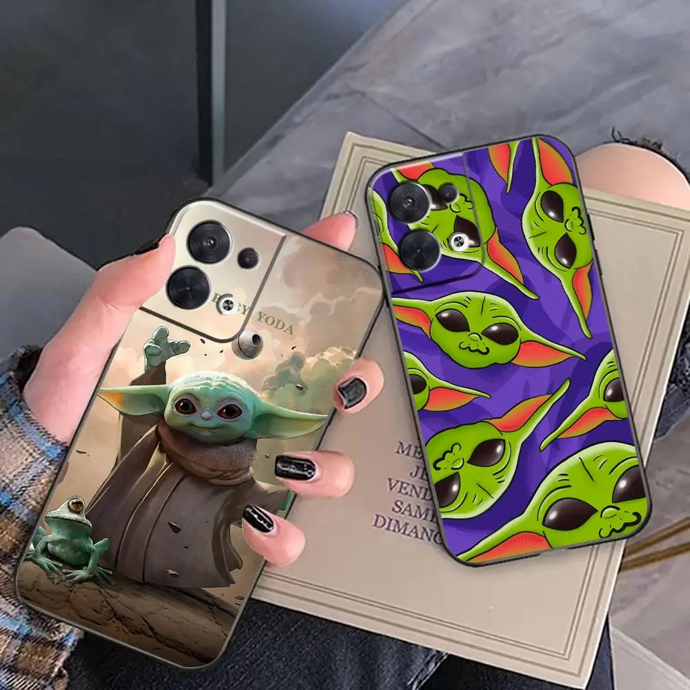 Cute Baby Y-Yoda Cartoon Phone Funda Coque Case For OPPO FIND X5 X3 X6 RENO 10 8 7 7Z 2Z 6 6Z 5 4 Lite Pro Plus Case Shell Cover