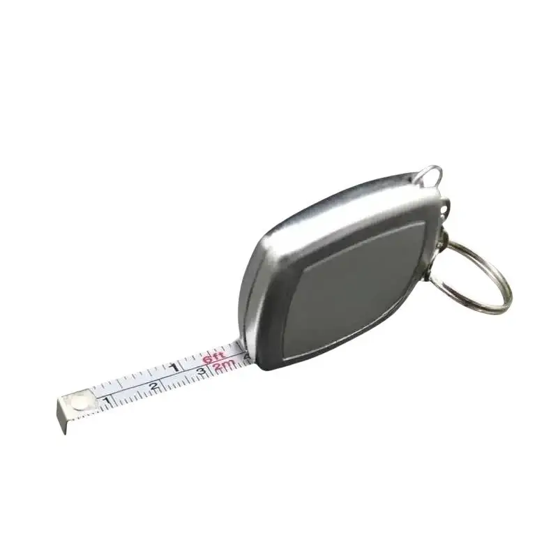 Cute Portable Mini 2M Tape Measure Key Chain Small Steel Measuring Tape for Woodworking Home Repair Souvenir Gift