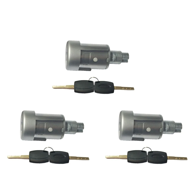 

3X Ignition Barrel Lock Ignition Switch With 6 Keys Kits For Ford Transit Custom Transit MK8 1926227
