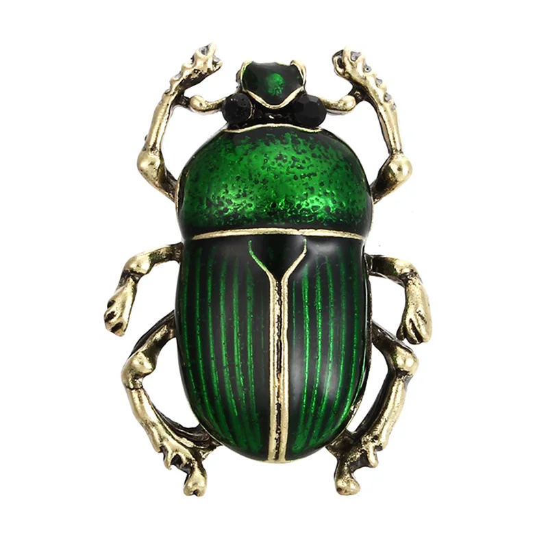 New Vintage Jewelry Beetle Brooches for Women Kids Enamel Blue Green Purple Animal Insects Brooch Jewelry